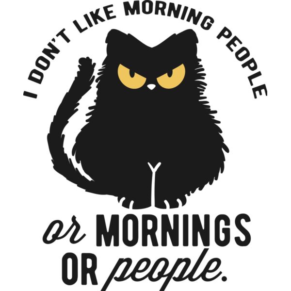 I dont like morning people SVG Thumbnail